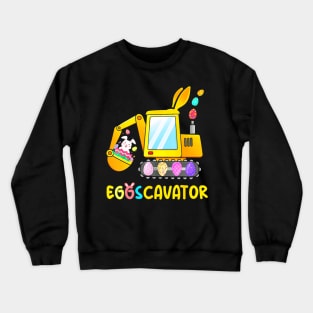 Easter Egg Hunt For Kids Toddlers Eggs Cavator Crewneck Sweatshirt